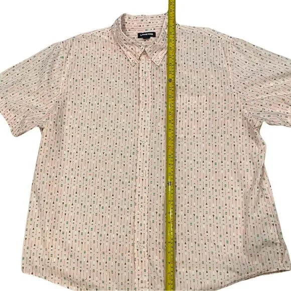 Lands' End Men's Pink Short Sleeve Shirt - XXL - Picture 6 of 9